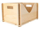 Unfinished Wooden Box Storage Organizer Container for DIY Craft Collectibles Arts Home Decor V1294-YM0901-3117200182311