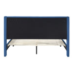 Samson Double Bed Winged Headboard Fabric Upholstered - Blue V315-VOB-SAMS-01