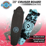 Kryptonics 28-Inch Skateboard Cruiser Board - Negative BS-171549