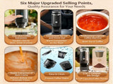 Portable Handheld Coffee Maker, compatible with K Cup Capsules and Ground Coffee, Manually Operated V1188-MS-327-01