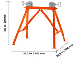 Pipe Stand with Roller Head 2500 LBS Load for 2-36 inches Pipes 45 Steel V952-ZXGDZCZJ35YCQ3B2SV0
