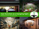 Solar Powered LED Motion Sensor Wall Light, Black, 2000LM, IP65, 3 Modes V178-59173
