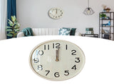 12 Inch Wooden Wall Clock Silent Non Ticking Wall Clock Battery Operated Round for Kitchen Home V1294-YM0901-3115240110411