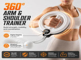 Infinity Hoop 2.0 for Arms and Shoulder, Exercise Equipment Smart Flabby Arm Exerciser with Digital V1107-CS-EGWTPM37