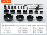Hole Saw Kit, 18 PCS Saw Blades, 6 Drill Bits, 1 Hex Wrench, Bi Metal M42 Hole Saw Set with Carrying V952-KJTJSJSPF18OWVFQPV0