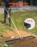 VEVOR 10x48in Lawn Leveling Rake 83.9 in Adjustable Handle for Yard Golf Court V952-CPPZPEKCGK10M9OTKV0