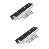 Durable Metal Door Closer Black Automatic Silent for Doors 2Pcs V1369-AZ3-W-20843