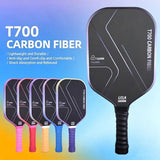 T700 Carbon Fiber Pickleball Paddle Set 8.0oz Lightweight Widebody Design, Ideal for V1232-PKQPTZ003