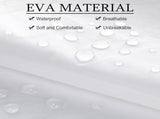 20 Pcs Rain Poncho Adults Reusable Raincoats Emergency with Drawstring and Hood EVA Rain Jacket V1258-DP02-C-2209