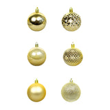 36PCS Xmas Balls Ornaments 2.4 Inch Plastic Shiny Matte Xmas Tree Hanging Balls for Holiday Birthday V1294-YM0901-3115240062511