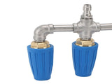 Triple Turbo Nozzle 1/4 Inch Quick Plug 4000PSI Rotating Pressure Washer Nozzle for Garden Car Road V1294-YM0901-3111250011111