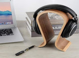 Headset Stand - Headphone Stand - Headphone Holder - Headphone Hook - Headphone Hanger - Wooden V1188-NK-BOL-383