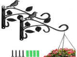 2 Pcs Hanging Plants Outdoor,12 inch Plant Hooks for Hanging Baskets Wall-Mounted Gardening V1192-AZ-W-17496