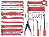 19Pcs Auto Trim Removal Tool Set, Door Panel Fastener Clips Removal Pliers Trim Puller Pry Repair V1366-AZ2-W-05218