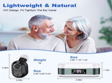 Rechargeable In-the-Ear Hearing Aids with Charging Case and LCD Display Ultra-Compact Sound V1107-CS-BLCHS