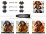 3 Gear Brightness LED Ring Light with Cell Phone Holder Stand for Live Stream Makeup Selfie V1294-YM0901-H32958