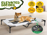 Raised Dog Bed Large Elevated Pet Bed Scratch and Moisture Resistant Breathable Kennel with Non-Slip V985-ELEVATEDDOGBED
