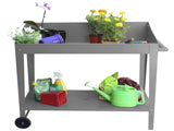 Potting Bench Table Slate Grey 100 x 55 x 101cm V178-67258