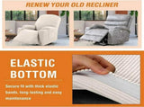 Power Lift Recliner Chair Cover High Stretch Soft Jacquard Slipcover with Side Pocket for Standard V1189-LC-RY-00196