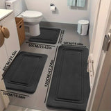 Bathroom Rug Set Bathroom Accessories Absorbent Rug Soft Rug Bathroom Decor - Pink - Size 01 V1102-113-75998-PNK-01