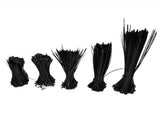 5Packs Cable Ties Zip Wraps Set Disposable Nylon Wire Cord Strap Fastener Fastening OrganizerBlack V1294-YM0718-3117200193812