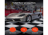 Garage Floor Tiles Interlocking, 16 Pack 513 x 513 x 5 mm Interlocking Modular Garage Flooring V952-PVCLSCKDDPVC9AKRO001V0