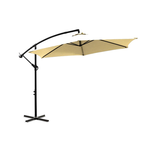 Mountview 3M Outdoor Umbrella Cantilever Beige Without Base OD1003-BG