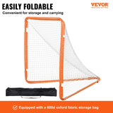 Lacrosse Goal, 1.2 mx 1.2 m Small Kids Lacrosse Net, Folding Portable Lacrosse Goal with Carry Bag, V952-ZQGQQMTJK44Y29337V0
