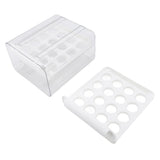 Egg Drawer Double Layer Transparent 32 Lattice Large Capacity Egg Storage Box for Refrigerator White V1294-YM0716-3118220147113