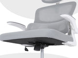 Work Office Chair - Lumber Support, Flip-up Armrest, Adjustable Headrest SITIO - GREY V274-FT-OC-2656A-WHGY
