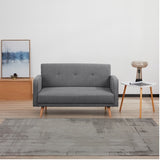 Picasso 2 Seater Fabric Sofa Lounge Couch Dark Grey V315-VOL-PICA-02