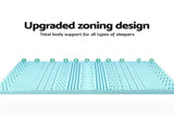 Giselle Bedding Memory Foam Mattress Topper 11-Zone 8cm King MATTRESS-TOP-11Z-8-BL-K