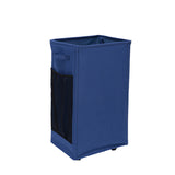 Navy Blue Foldable Yoga Storage Basket, Oxford Fabric Laundry Hamper, Multi-Purpose Organizer for V888-ELOSUNG46638