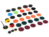 37PCS Drill Brush Attachments Set Scrub Pads and Sponge Power Scrubber Brush Polishing Pad for Home V1294-YM0901-3114210068511