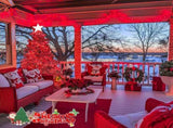 LED White Christmas Lights Outdoor, String Lights Plug in Extendable, 8 Modes Christmas Tree V1107-124-73533-RED-50M500