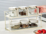Transparent Double Layer Storage Rack Desktop Cosmetic Storage Rack Accessories Organizer for V1294-YM0703-3117230121911
