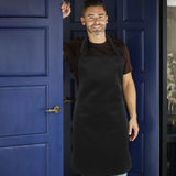 2-Pack Black Neck Chef Aprons for Women, Kitchen Cooking & Baking Work Apron, 104x55.7 cm and V1370-AZ4-16839