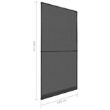 Hinged Insect Screen For Doors Anthracite 120x240 Cm 43_148714
