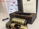 Vintage Mini Combination Lock, Educational Toy, Boxed Puzzle Game, Creative Puzzle Gift Set, Brain V1232-DFQ-MMS-001