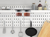 8 Pcs Accessories with Lid, 3.9 X 3.2 X 3.2 Inch Bins with Hooks, Clear Plastic V1366-AZ2-W-14622
