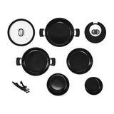 Resto Cookware Set 8PCS Black DS-RE95800