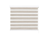 Marlow Blackout Zebra Roller Blind Curtains 150x210 Beige CD1015-150X210-WH