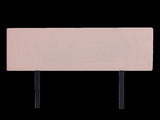 Linen Fabric Queen Bed Deluxe Headboard Bedhead - Pale Pink V63-839541