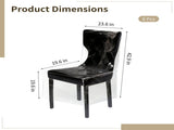 6PCS Transparent PVC Dining Chair Covers, Full Coverage Waterproof Chair Protectors, Dustproof & Pet V1192-AZ-W-18447