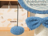 Green Durable Mushroom Cat Scratching Post - Anti-Slip, No Debris Cat Scratch Pad with Sofa V888-ELOSUNG13479