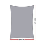 Instahut Waterproof Shade Sail Shade cloth Canopy 220GSM 3x8m SAIL-TH-WP-3X8-220-GR