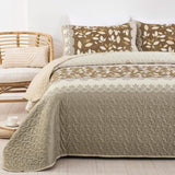 Sophisticated Quilted Bedspread and Pillowcases Set: Exquisite Design and Comfort - Queen size V745-MAC090459Q13U