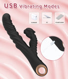 Dual Stimulation Vibrator - Textured Personal Massager with Flexible Dual-Arm Design, IPX7 V888-ELOSUNG57174