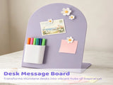 2PCS Desk Message Boards, Desktop Memo Boards with Metal-gripping Pen Holder & Flower Pins, V1192-AZ-W-18413