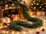 Simulated Artificial Green Plants Leaves Rattan Strips Fake Vine Garland Hanging Decor for Home V1369-AZ3-W-11208